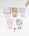 Multi Color Cotton Wash Cloth Mitten Set Of 5