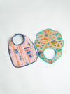 Multi Color Cotton Organic Baby Bib Set of 2