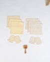 Ivory Elora Wash Cloth Mitten Set
