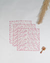 Soft cotton pink washcloth set for baby girl