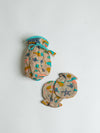 Multi Color Bottle Cover With Mitten Set Of 2