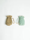 Aqua Fern Bottle Cover With Mitten Set