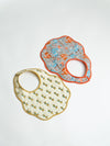 Multi Color Organic Cotton Baby Bibs Set of 2