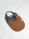 Brown/ Indigo Double Gauze Bib Set