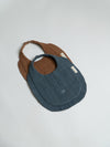 Brown/ Indigo Double Gauze Bib Set