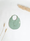 Aqua Sage Double Gauze Bib Set