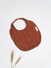 Gold/ Rust Double Gauze Bib Set