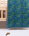 Rolly Cotton Playmat And Multi Color Block Printed Blanket Set