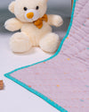 Lila Self Woven Baby Blanket