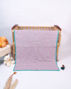 Lila Self Woven Soft Cotton Baby Blanket