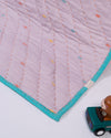 Lila Self Woven Baby Blanket