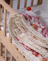 Bloomy Cotton Block Printed Baby Blanket