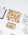 Multi Color Cotton Wash Cloth Mitten Set Of 5