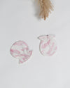 Pink Feather mitten for newborn