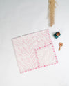 Pink Feather swaddle newborn baby essential set made with soft cotton fabric