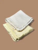 Yellow & Off White Organic Double Gauze Swaddle Set - Image 5