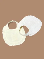 Ivory/ Amber Double Gauze Bibs Set - Image 2