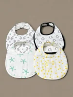 Multicolor Organic Cotton Bibs Set - Image 3