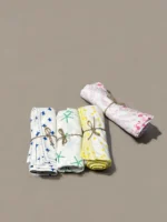 Multicolor Organic Cotton Swaddle Set - Image 3