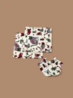 Multicolor Organic Cotton Newborn Mittens/Wash Cloths Set - Image 4