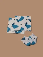 Multicolor Organic Cotton Newborn Mittens/Wash Cloths Set - Image 6