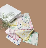 Multicolor Organic Cotton Newborn Mittens/Wash Cloths Set