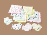 Multicolor Organic Cotton Newborn Mittens/Wash Cloths Set - Image 2
