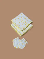 Multicolor Organic Cotton Newborn Mittens/Wash Cloths Set - Image 3