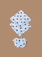Multicolor Organic Cotton Newborn Mittens/Wash Cloths Set - Image 5