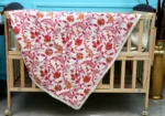 Bloomy Cotton Block Printed Baby Blanket