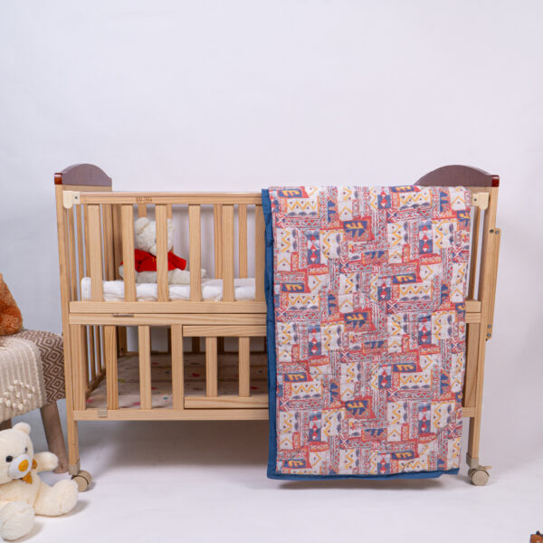 Patchy Khadi digital Printed Baby Blanket