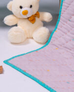 Lila Self Woven Soft Cotton Baby Blanket - Image 4