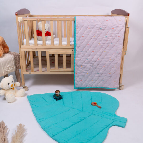 Lunleaf playmat and Lila self woven blanket set