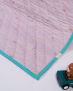 Lila Self Woven Soft Cotton Baby Blanket - Image 3
