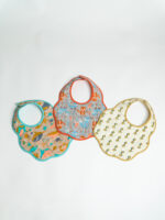 Multi Color Cotton Printed Bib Set