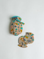 Multi Color Cotton Printed Bottle cover with Mittens set - Image 8